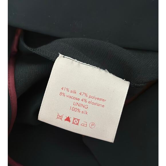 Roksanda Colorblock Pleated Sleeves Fitted Midi Length Dress I 8 - Picture 9 of 10